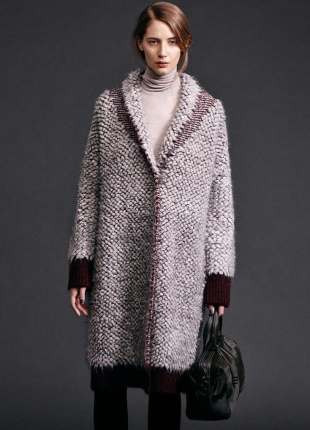 вязаное пальто мода осень зима 2019 2020
