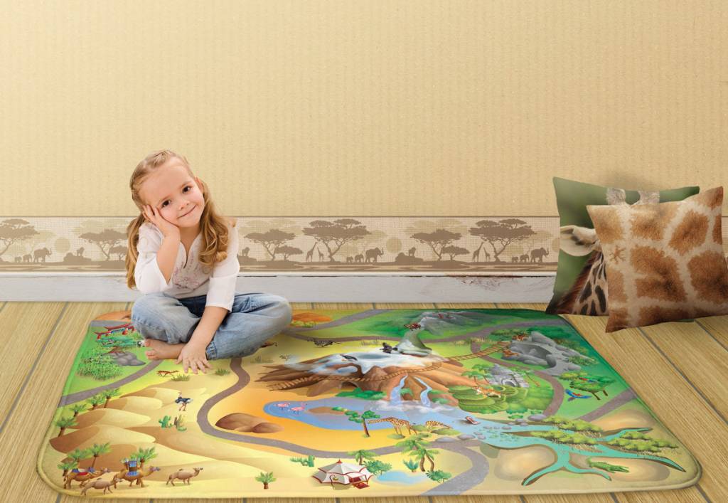 детский игровой синтетический коврик House of Kids Savane