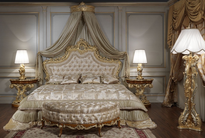 Кровать в стиле рококо барокко
