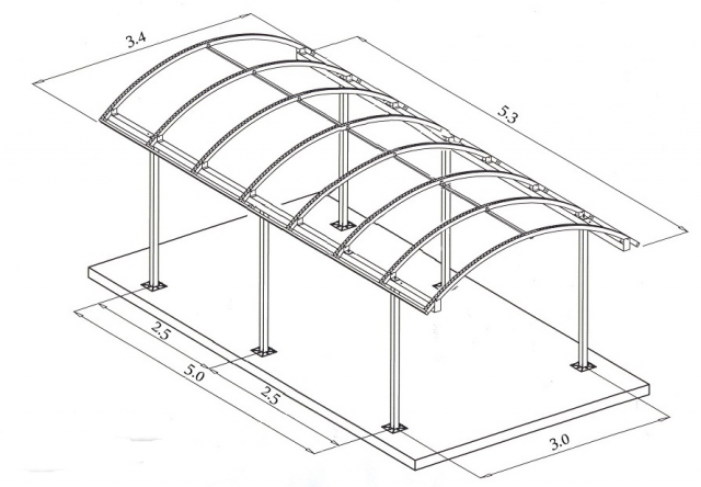 Арочные навесы из поликарбоната своими руками