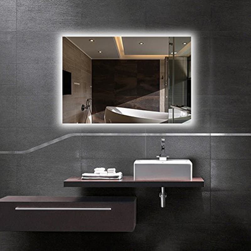 Tilebay LLC Silver Flower Led Lighted Mirror 