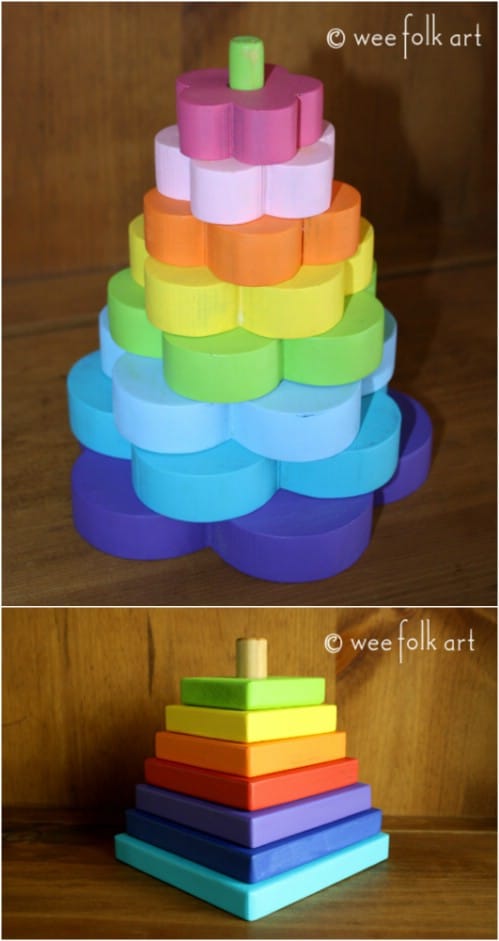 DIY Wood Block Stacker