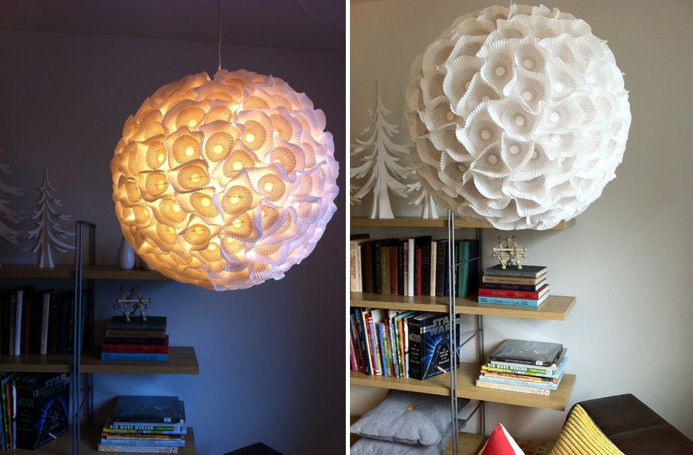 Cupcakes paper chandelier