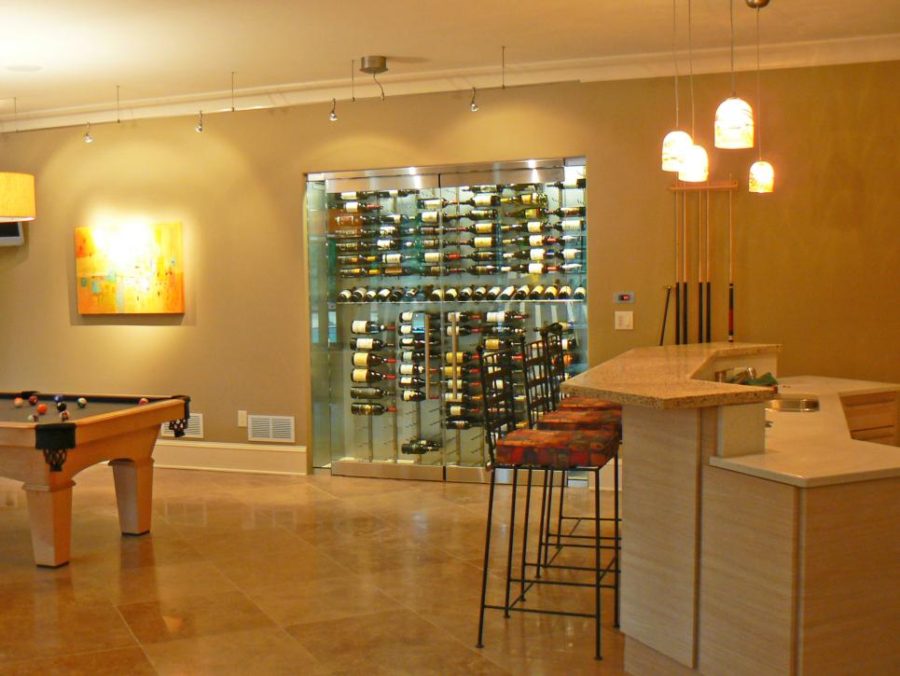 Wine cellar and bar by Robin LaMonte
