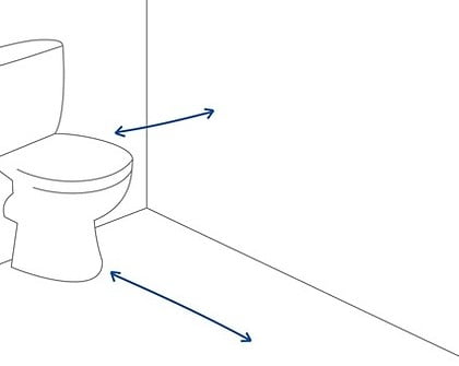 СКОЛЬКО МЕСТА НЕОБХОДИМО В ВАННОЙ КОМНАТЕ ДЛЯ УНИТАЗА?