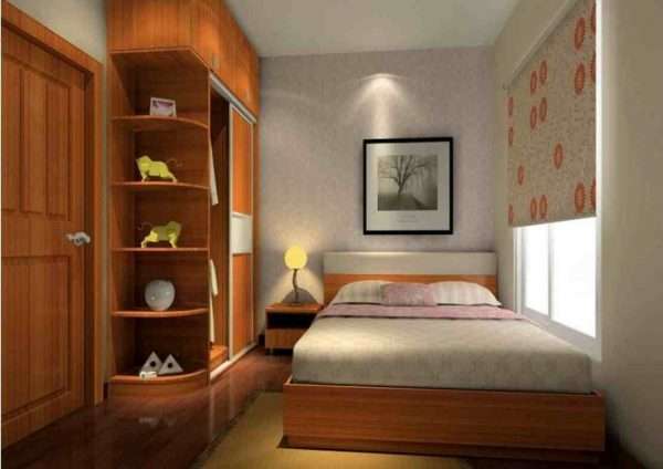 Дизайн маленькой спальни в современном стиле.