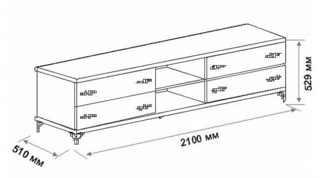 Размеры и виды тумбы под ТВ