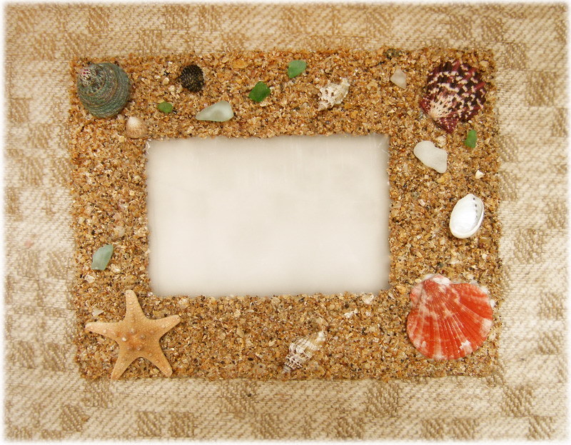 Рамка из песка и ракушек, фото № 8