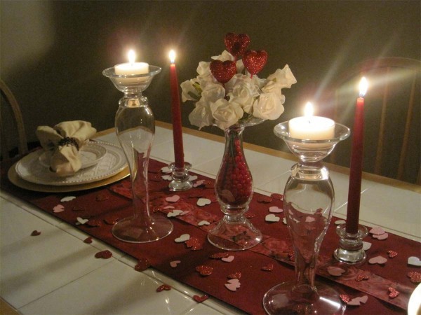 Романтический ужин: варианты сервировки стола, фото № 3