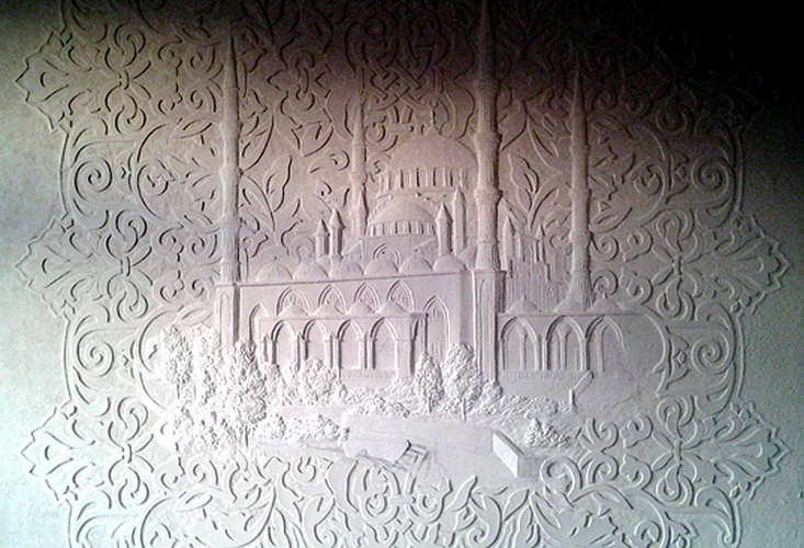 Рельефная роспись в современном интерьере, фото № 18
