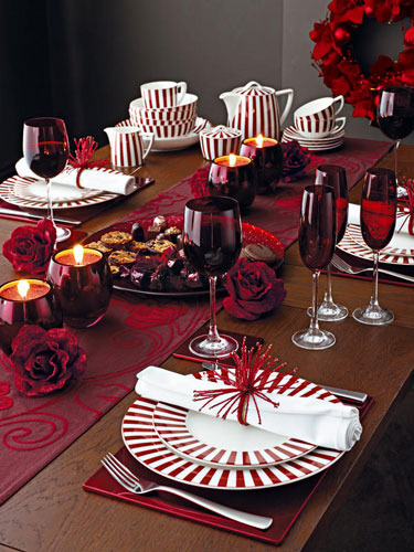 Романтический ужин: варианты сервировки стола, фото № 16