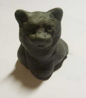 Создаем фигурку котенка из камня, фото № 8