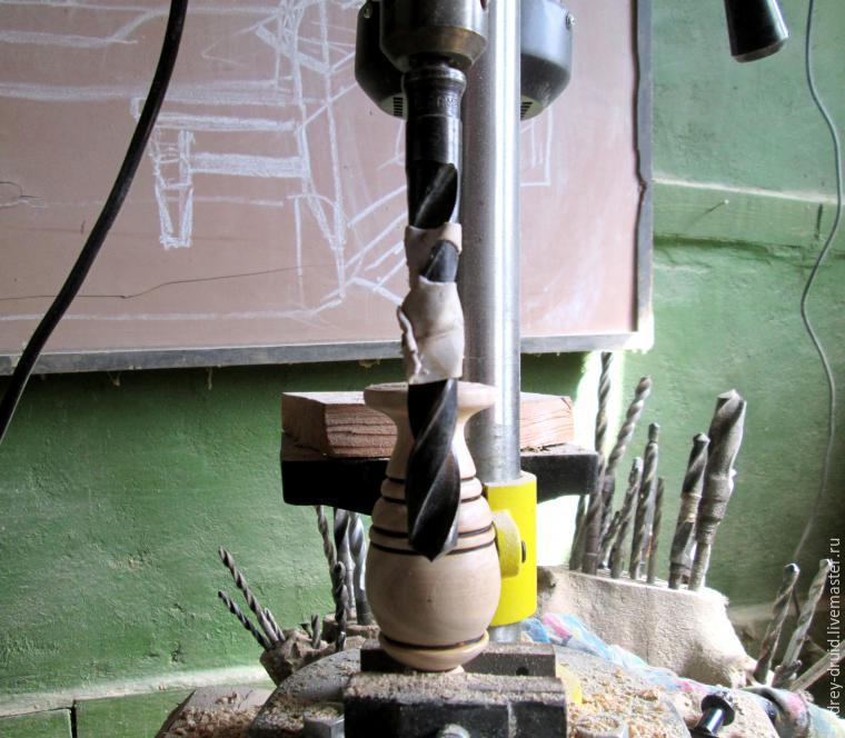 Делаем деревянную свистульку с помощью токарного станка, фото № 7