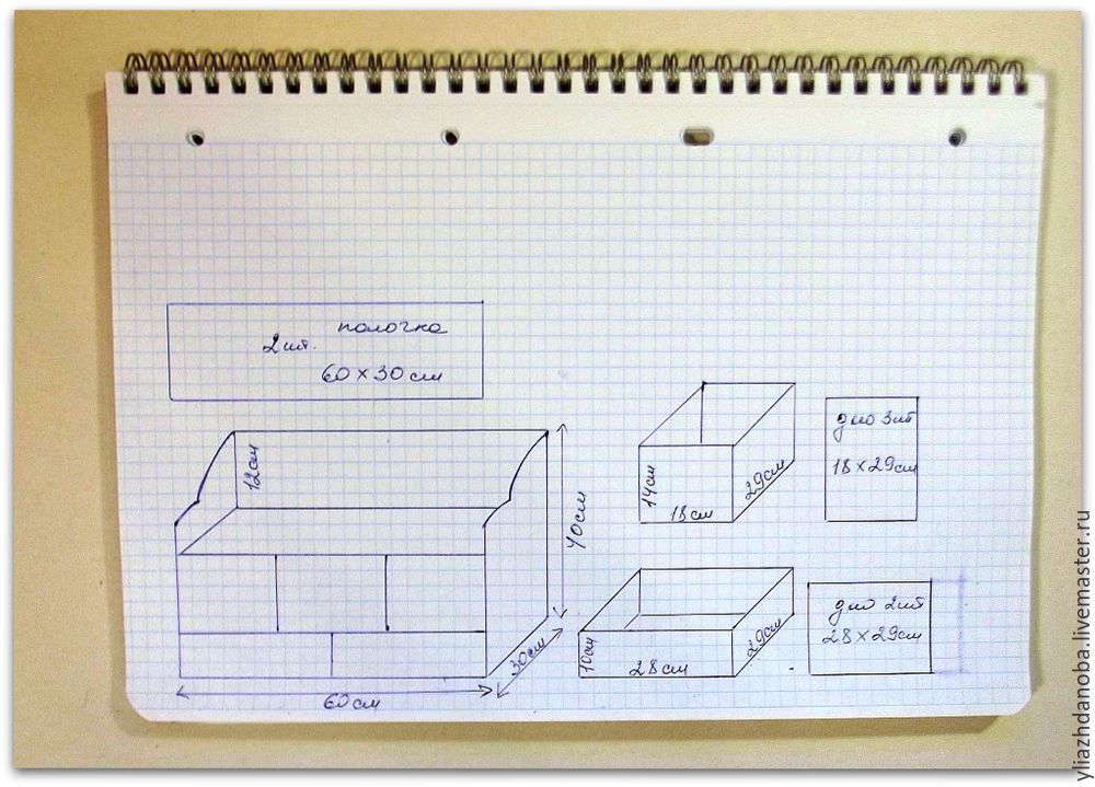 Делаем из картона вместительный комод с выдвижными ящичками для рукоделия, фото № 1