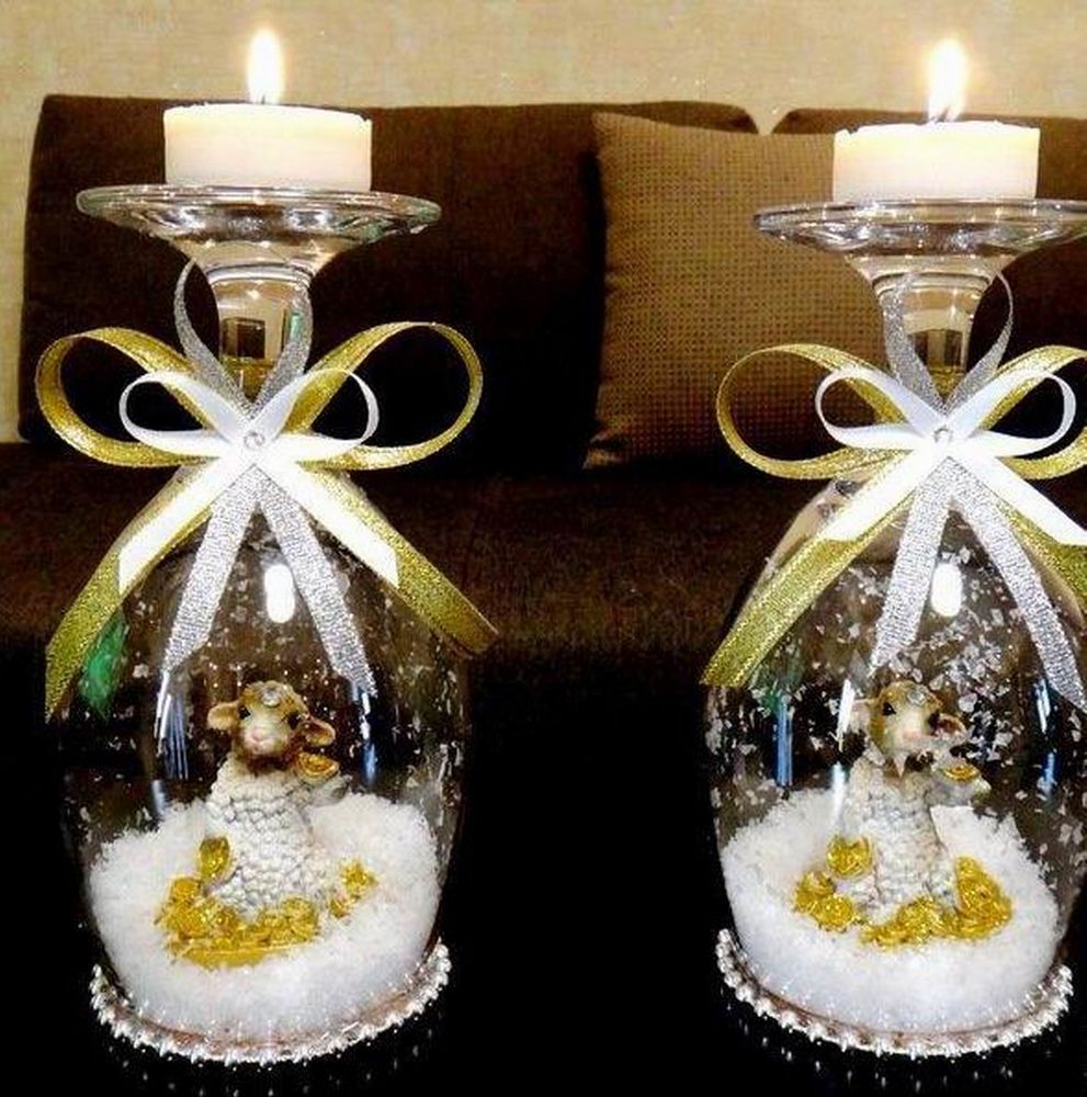 Бокалы, фужеры, стаканы и вазочки — 50 украшений для праздника, фото № 48