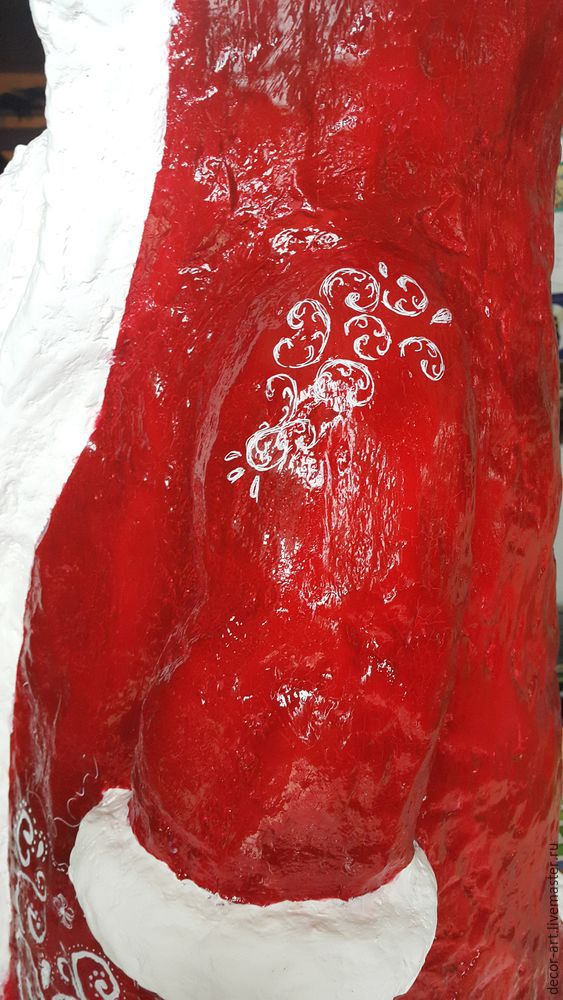 Мастер-класс уличная скульптура «Дед Мороз» из монтажной пены, фото № 16