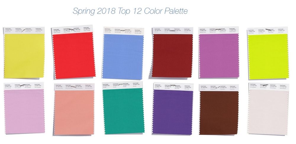 Главные цвета весны 2018 по версии Института Пантон, фото № 1