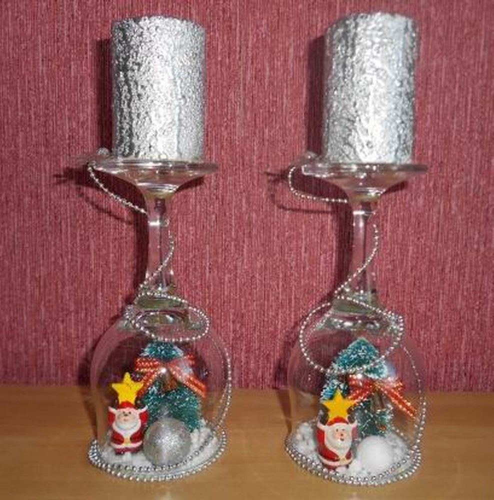 Бокалы, фужеры, стаканы и вазочки — 50 украшений для праздника, фото № 42