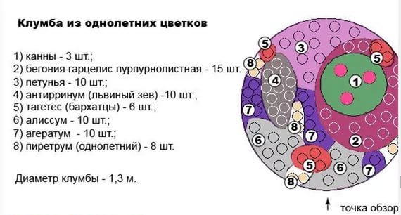 При оформлении цветников и клумб нужно помнить, что самые высокорослые культуры должны высаживаться в центральной части композиции и окружаться культурами средней высоты