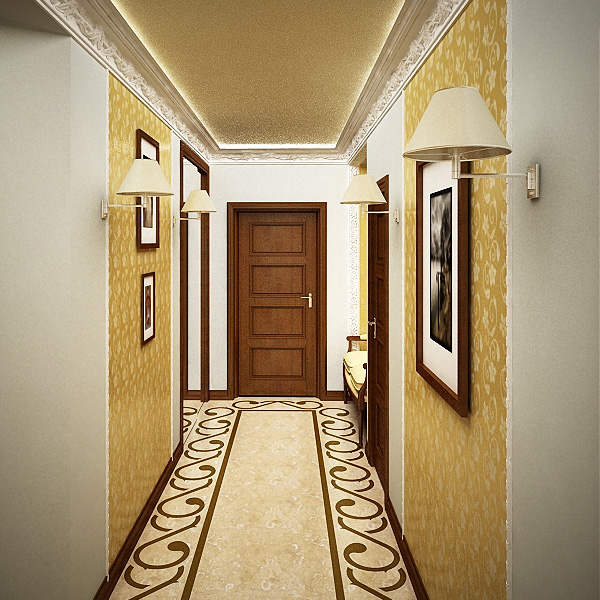дизайн узкого коридора в квартире 