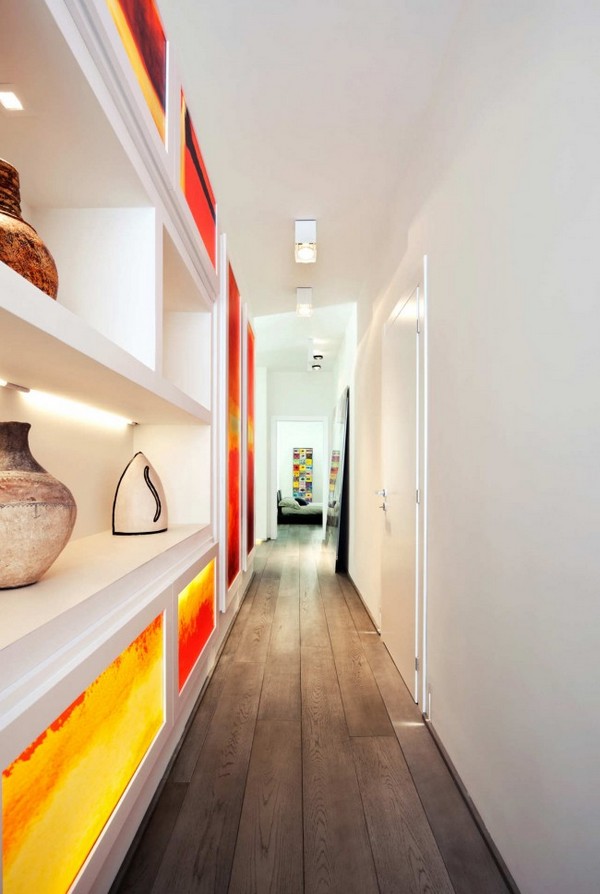 дизайн длинного узкого коридора в квартире фото 