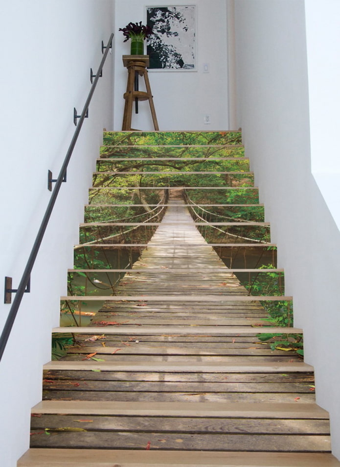 оформление лестницы в интерьере частного дома