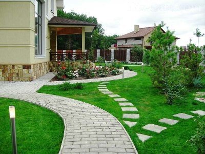 Дорожка из тротуарной плитки Дорожка из тротуарной плитки