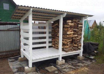 Каркасный дровник Каркасный дровник