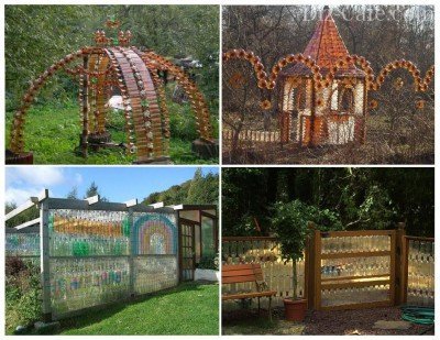 Забор из пластиковых бутылок Забор из пластиковых бутылок