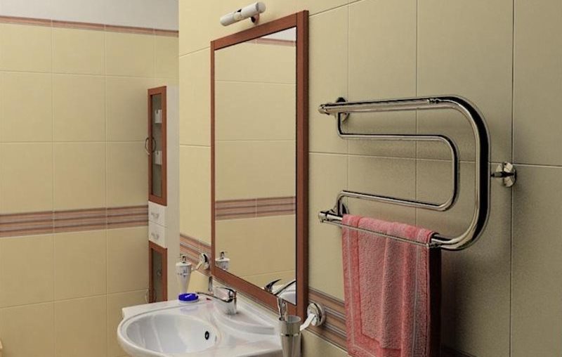 Виды полотенцесушителей для ванной фото – Электрический .