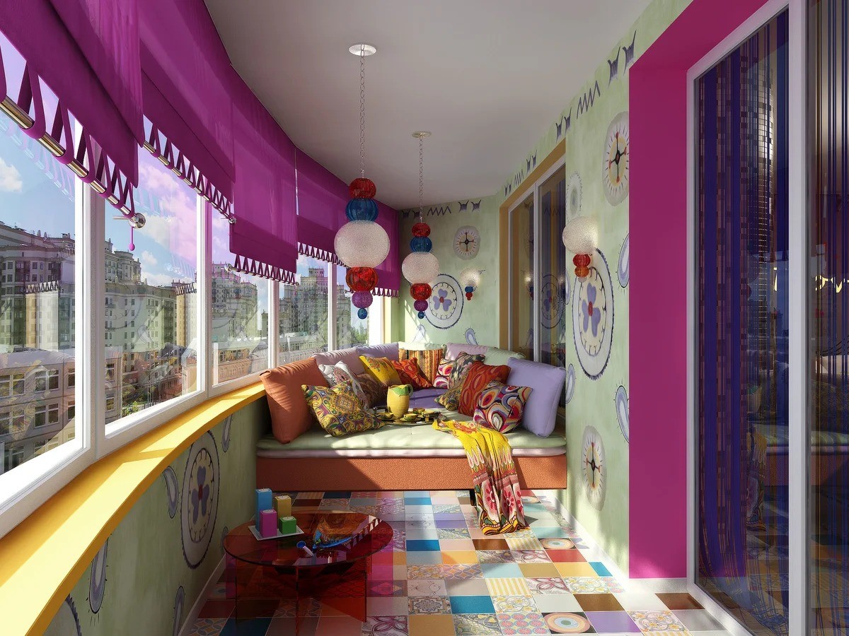 детская комната на балконе