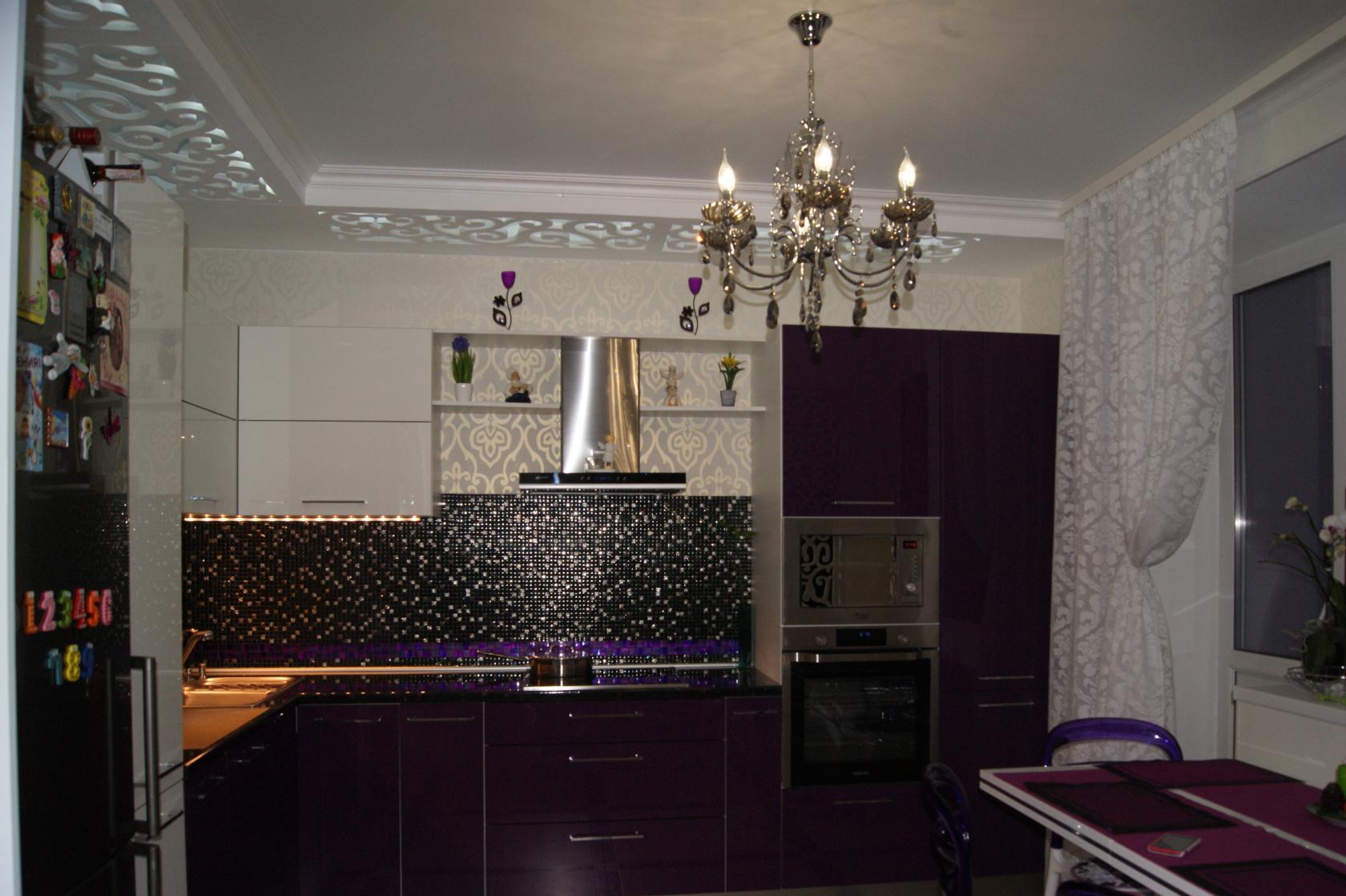 Фиолетовая кухня дизайн фото – кухонные гарнитуры в лиловых тонах с .