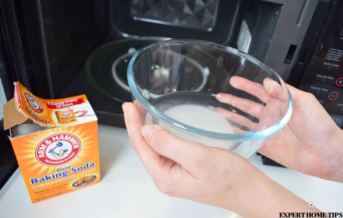 bicarbonate of soda to clean microwave