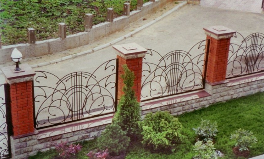 Глухой забор для палисадника