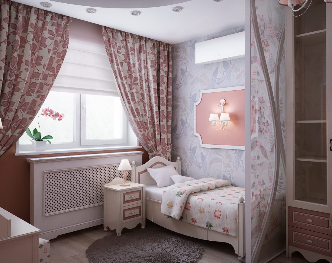 Потрясающий дизайн комнаты для маленькой леди