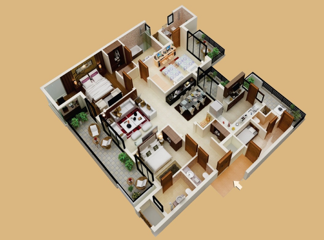 Планировка квартиры 3 комнаты панельный дом