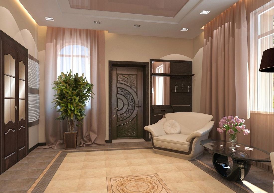 Бежевый и коричневый оттенки отлично подходят для небольших гостиных, поскольку при правильном сочетании этих цветов можно визуально увеличить помещение 