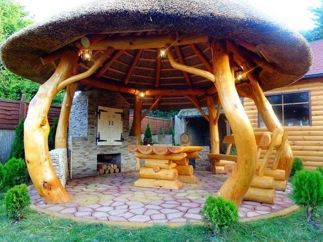беседка качели