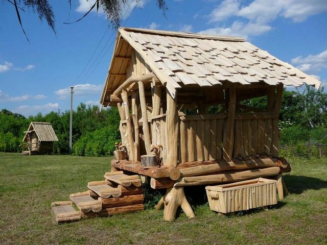 беседка качели