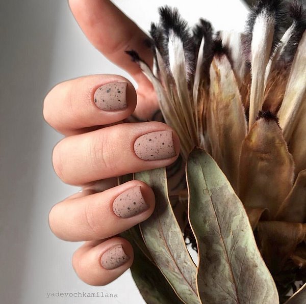 Самый модный дизайн ногтей в коричневом цвете 2019-2020 – фото-новинки