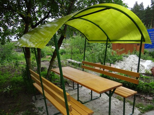 Беседка из поликарбоната