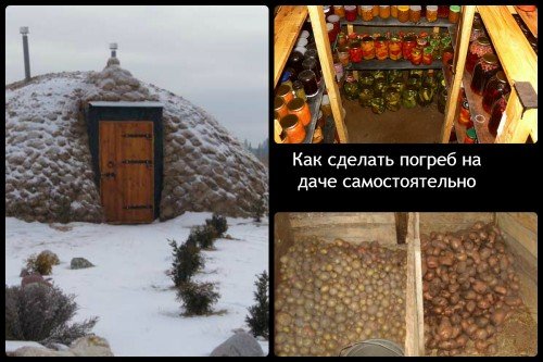 Погреб на даче своими руками, погреб с обваловкой