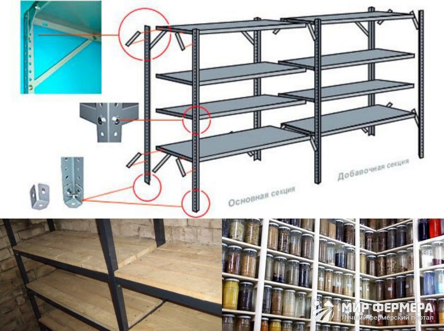 Стеллаж из металла своими руками
