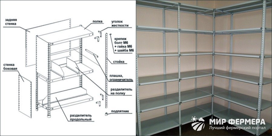 Сборные стеллажи своими руками
