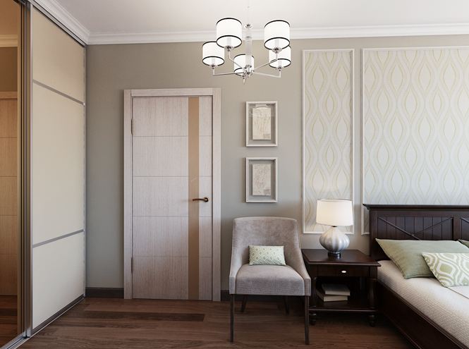 Интерьеры для квартир со светлыми дверями и светлым полом