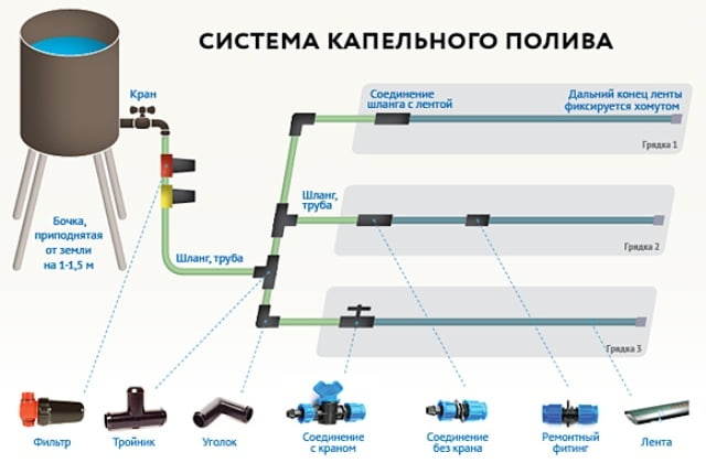 Капельный полив своими руками