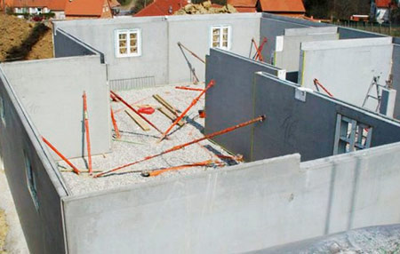 постройка дома жби панелей