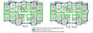 Несущие стены дома серии П-44т.