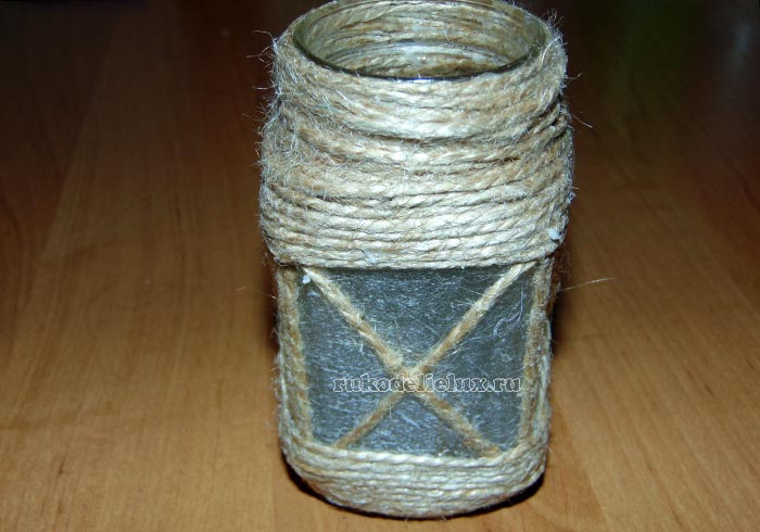 подсвечник-фонарик из банки