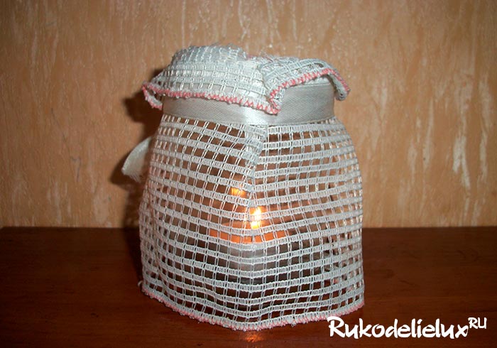 подсвечник из банки